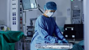 Sterile Processing Technician Working